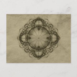 Steampunk Viktorianische Designkunst Postkarte