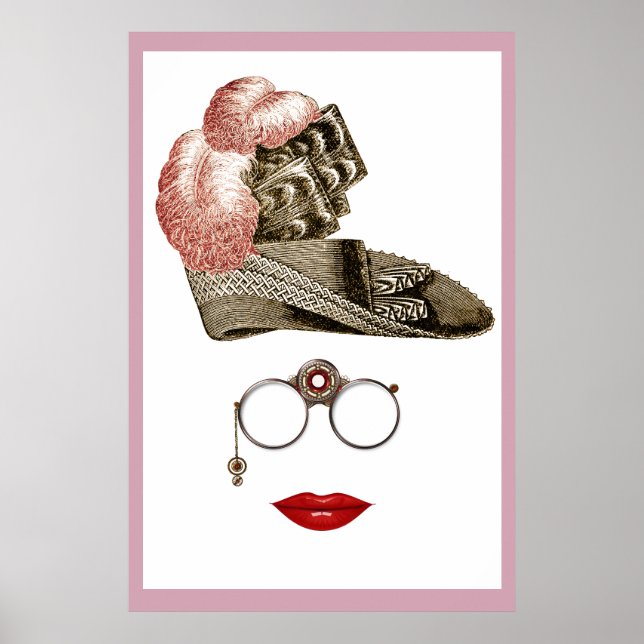 Steampunk viktorianisches abstraktes Poster AB 14. (Vorne)