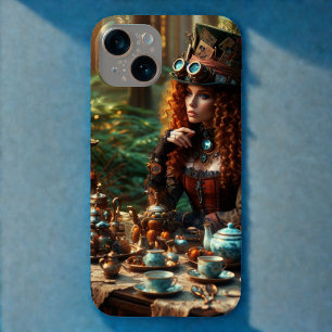 Steampunk Vintag Viktorianisch Lady Mad Hatter Case-Mate iPhone 14 Hülle
