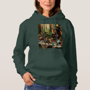 Steampunk Vintag Viktorianisch Lady Mad Hatter Hoodie
