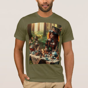 Steampunk Vintag Viktorianisch Lady Mad Hatter T-Shirt
