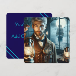 Steampunk Vintag Viktorianisch Lighthouse Keeper Einladung