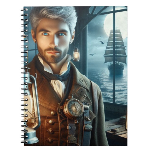 Steampunk Vintag Viktorianisch Lighthouse Keeper Notizblock (Vorderseite)