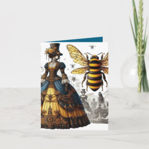 Steampunk Vintag Viktorianische Königin Bee Gown Ankündigung
