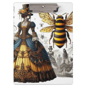Steampunk Vintag Viktorianische Königin Bee Gown Klemmbrett