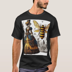 Steampunk Vintag Viktorianische Königin Bee Gown T-Shirt