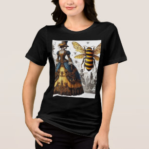 Steampunk Vintag Viktorianische Königin Bee Gown Tri-Blend Shirt