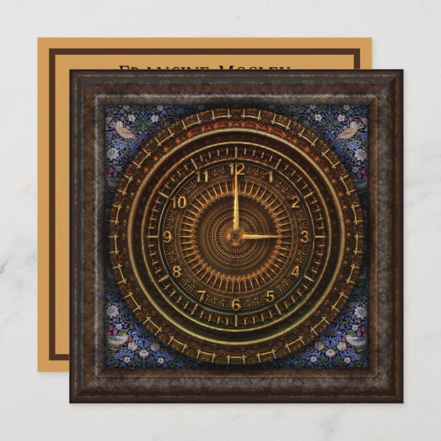 Steampunk-Vintage, altmodische Kupferklemme (Vorne/Hinten)