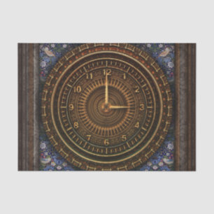 Steampunk-Vintage, altmodische Kupferklemme Seidenpapier