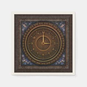 Steampunk-Vintage, altmodische Kupferklemme Serviette