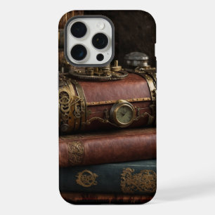 Steampunk-Vintage-Bücher iPhone 15 Pro Max Hülle