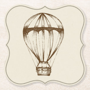 Steampunk Vintage Heißluftballon Untersetzer