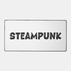 Steampunk-Vintage-Kunst – Typografie-Schreibtischu Schreibtischunterlage