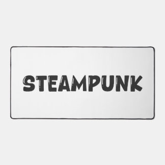 Steampunk-Vintage-Kunst – Typografie-Schreibtischu Schreibtischunterlage