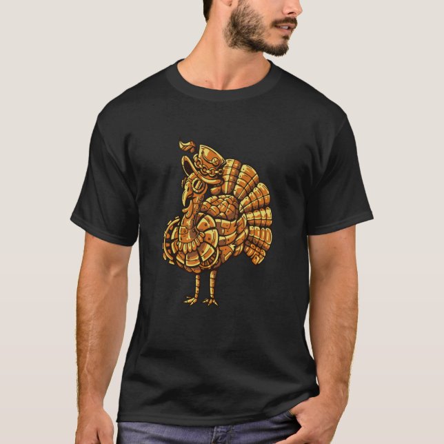 Steampunk vintage peacock bird T-Shirt (Vorderseite)