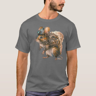 Steampunk-Vintage-Ratte Junge T-Shirt