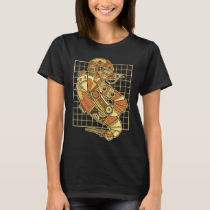 Steampunk-Vintage-Schlange gruselig unheimlich T-Shirt