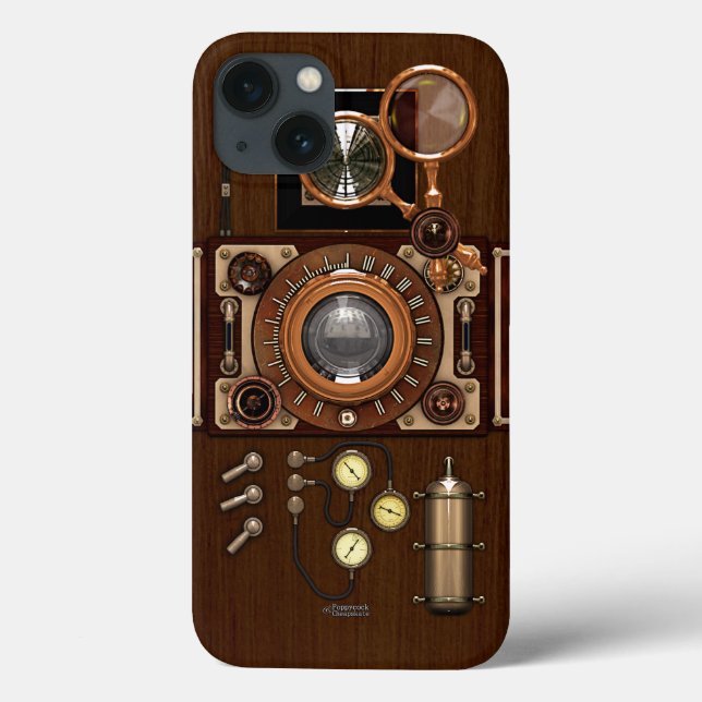 Steampunk-Vintage TLR-Kamera Case-Mate iPhone Hülle (Rückseite)