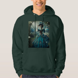 Steampunk Vintage Viktorianische Dame im Garten Hoodie