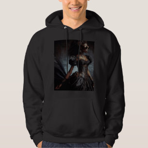 Steampunk Vintage Viktorianische Lady Black Raven Hoodie