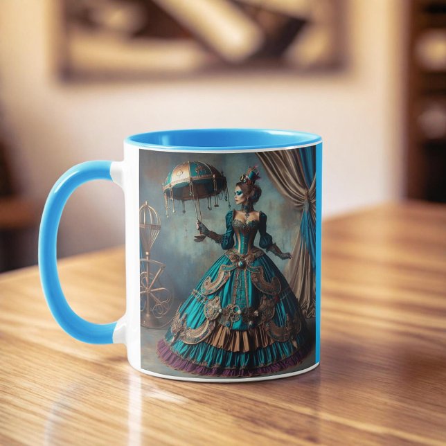Steampunk Vintage Viktorianische Lady Circus Perfo Tasse (Von Creator hochgeladen)