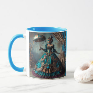 Steampunk Vintage Viktorianische Lady Circus Perfo Tasse