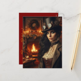 Steampunk Vintage Viktorianische Lady Weihnachten