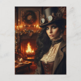 Steampunk Vintage Viktorianische Lady Weihnachten 