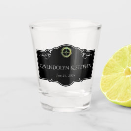 Steampunk Vintage Wedding Personalisiert Schnapsglas