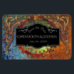 Steampunk Vintage Wedding "Save the Date" Magnet<br><div class="desc">Ein Vintages,  steampunktes,  industrietaugliches Schild. Save the Date Hochzeitskarten sind eine schöne Möglichkeit,  um Ihren Gästen das Wissen über Ihre bevorstehende Hochzeit lassen und den Termin für ihre Kalender zu sperren. Personalisieren Sie mit den Namen der Braut und des Bräutigams und dem Datum.</div>