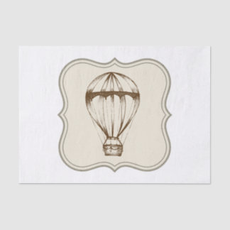 Steampunk Vintager Heißluft-Ballon Seidenpapier