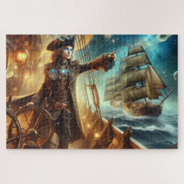 Steampunk Vintager Viktorianischer Ozeanraum Puzzle