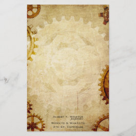 Steampunk Vintages Papierbriefpapier Briefpapier