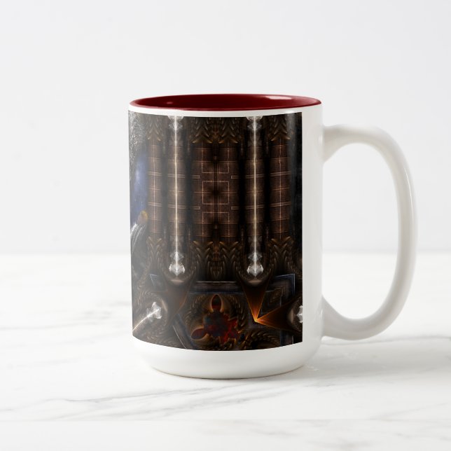 Steampunk Visions Zweifarbige Tasse (Rechts)