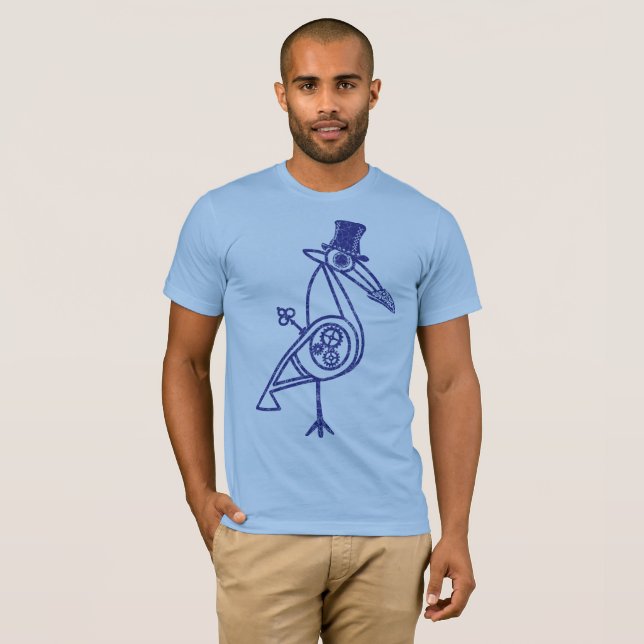Steampunk Vogel T-Shirt (Vorne ganz)