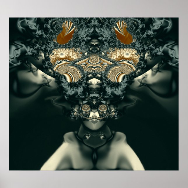 Steampunk Voodoo Priestess Poster (Vorne)