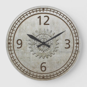 Steampunk-Wand-Uhr Große Wanduhr