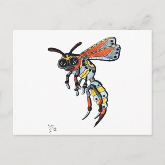 Steampunk Wasp.jpg Postkarte