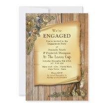 Steampunk Wedding auf Holz-Verlobung