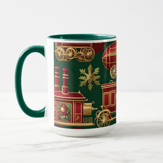 Steampunk-Weihnachtsbaumschmuck Kaffeetasse (Links)