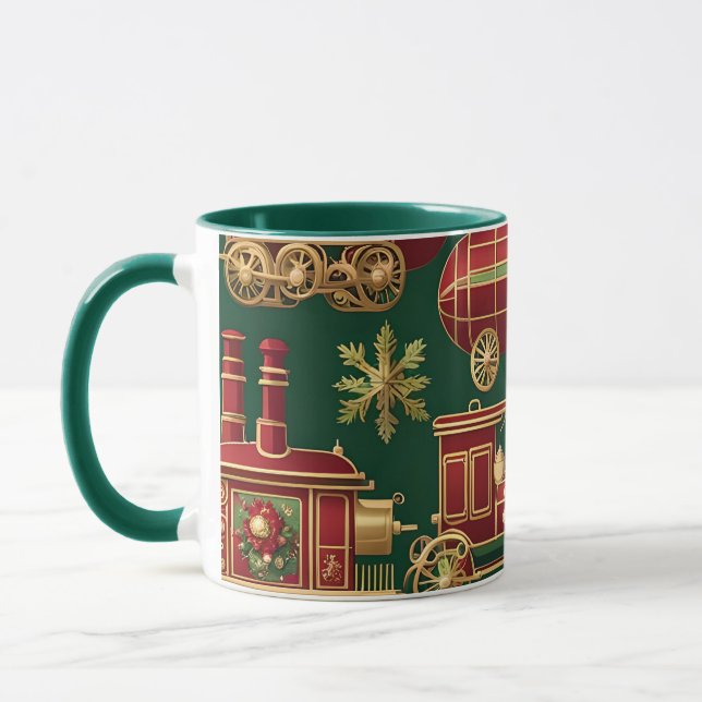 Steampunk-Weihnachtsbaumschmuck Kaffeetasse (Links)