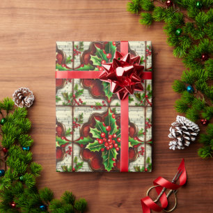 Steampunk Weihnachtsdesign Geschenkpapier