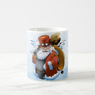 Steampunk-Weihnachtsmann im vintage Stil Kaffeetasse