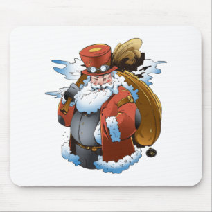 Steampunk-Weihnachtsmann im vintage Stil Mousepad