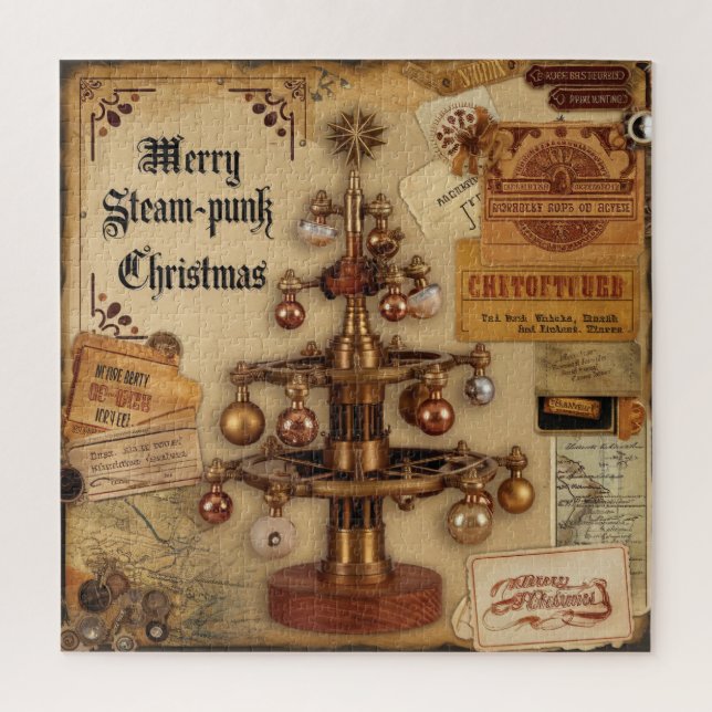 Steampunk-Weihnachtspuzzle Puzzle (Vertikal)