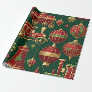 Steampunk-Weihnachtsschmuck Geschenkpapier