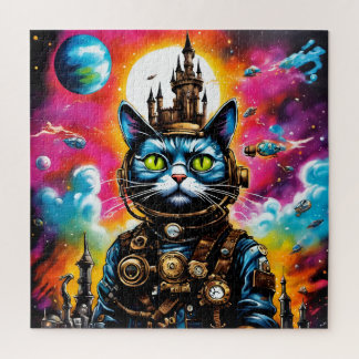 Steampunk Weltraumkatze II Puzzle
