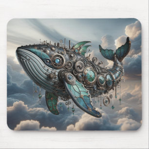Steampunk Whale Mousepad