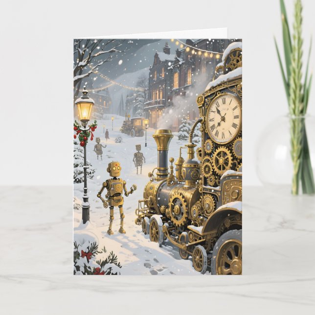 Steampunk Winter-Express Weihnachten (Vorderseite)