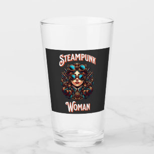 Steampunk Woman Glas
